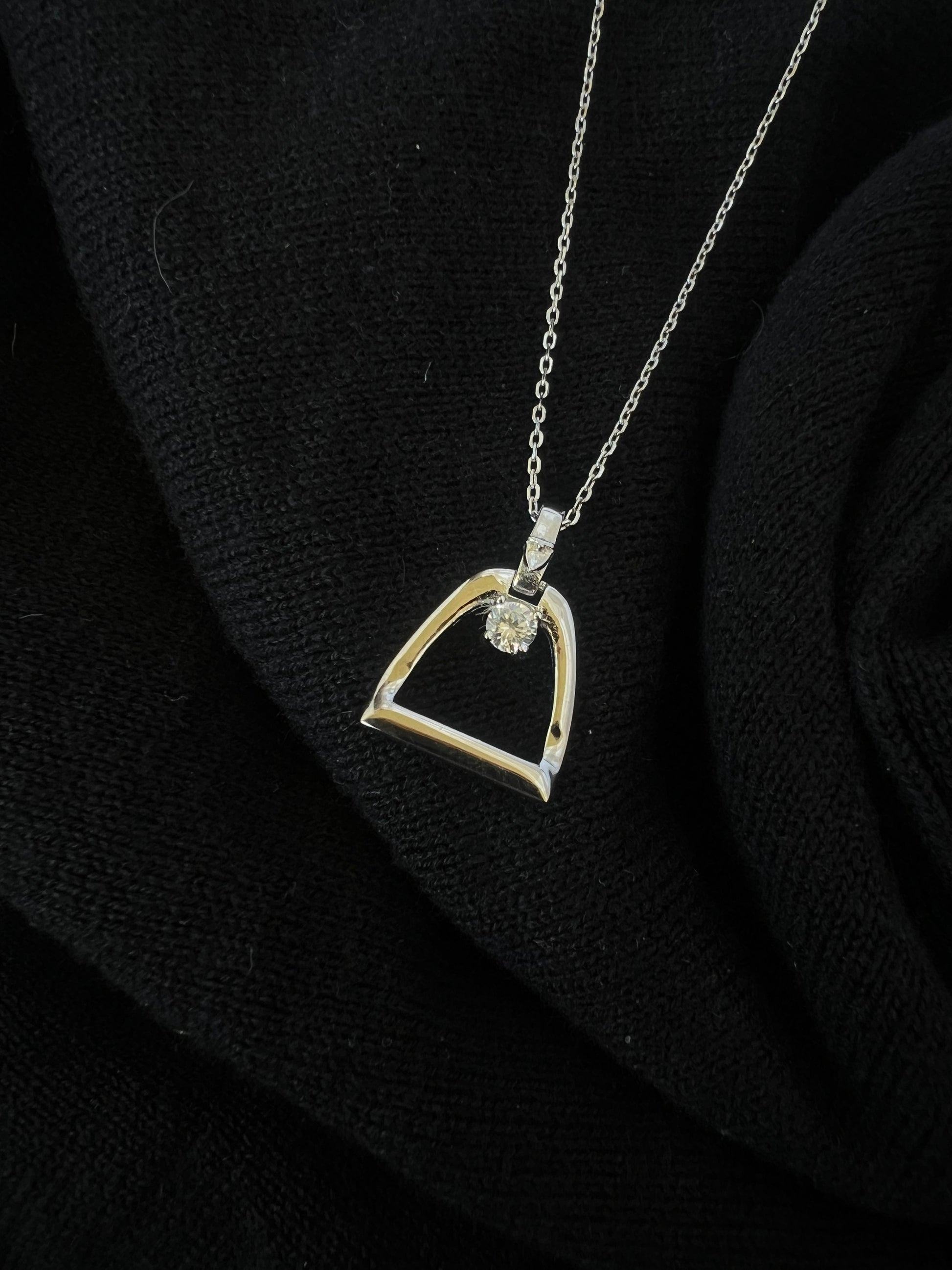 Equestrian Stirrup Necklace